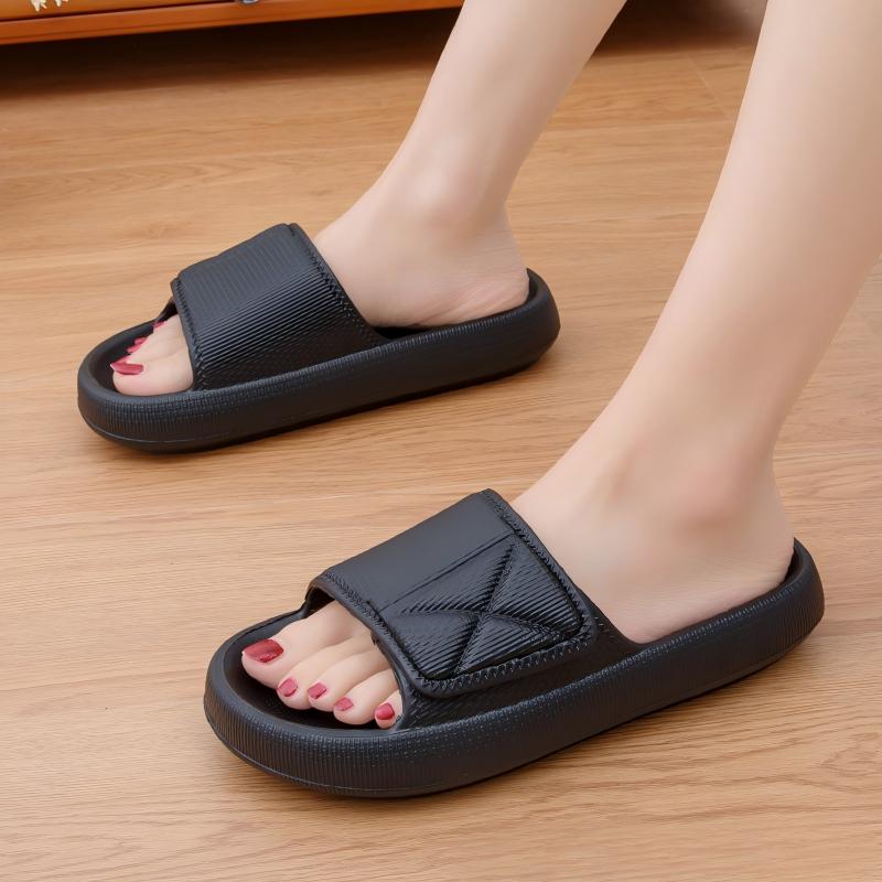 Men's Thick-Soled Slip-On Slip - Home Bathroom Wear 评论和价格