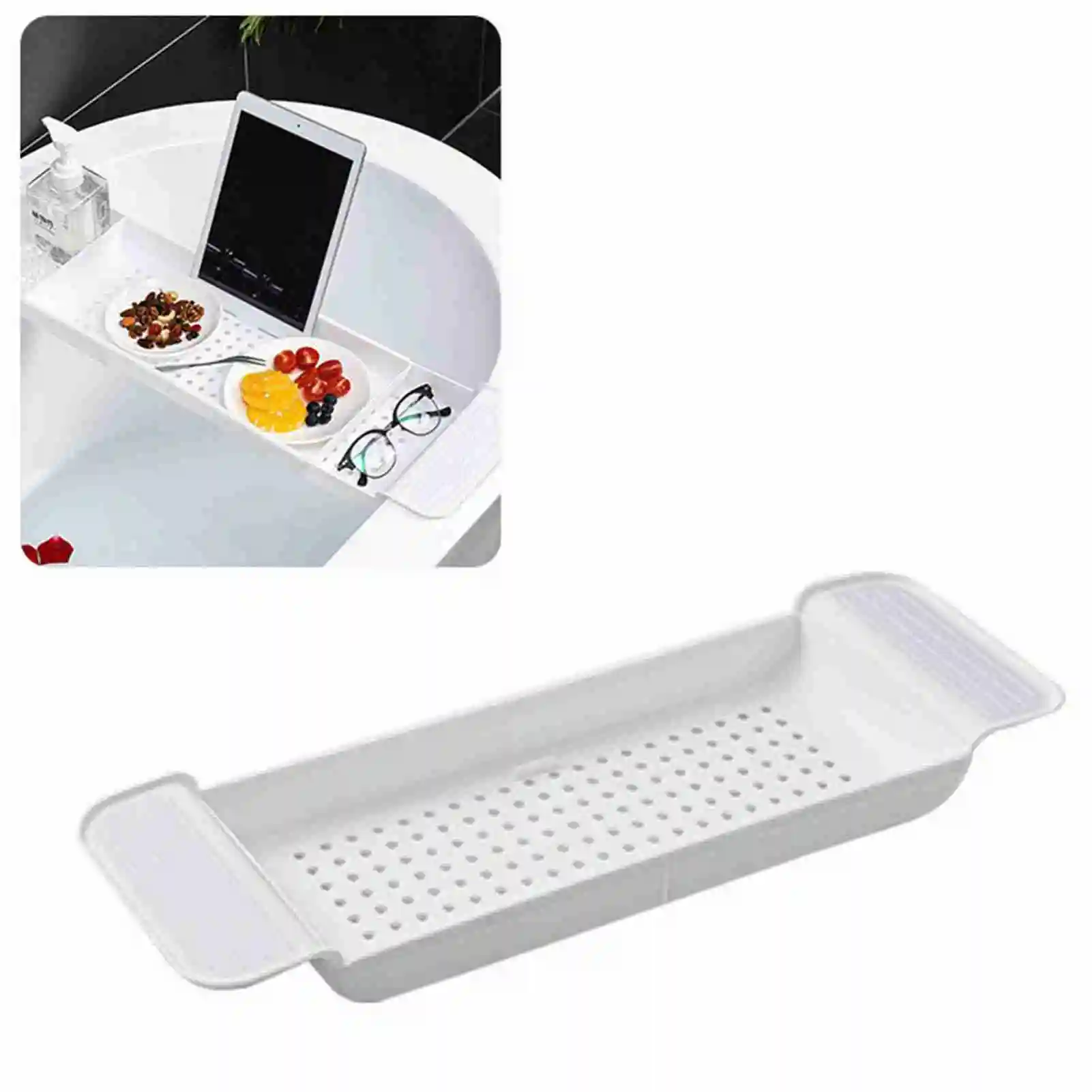 1Pc Expandable Bathtub Tray St - Bath Caddy Tray 评论和价格