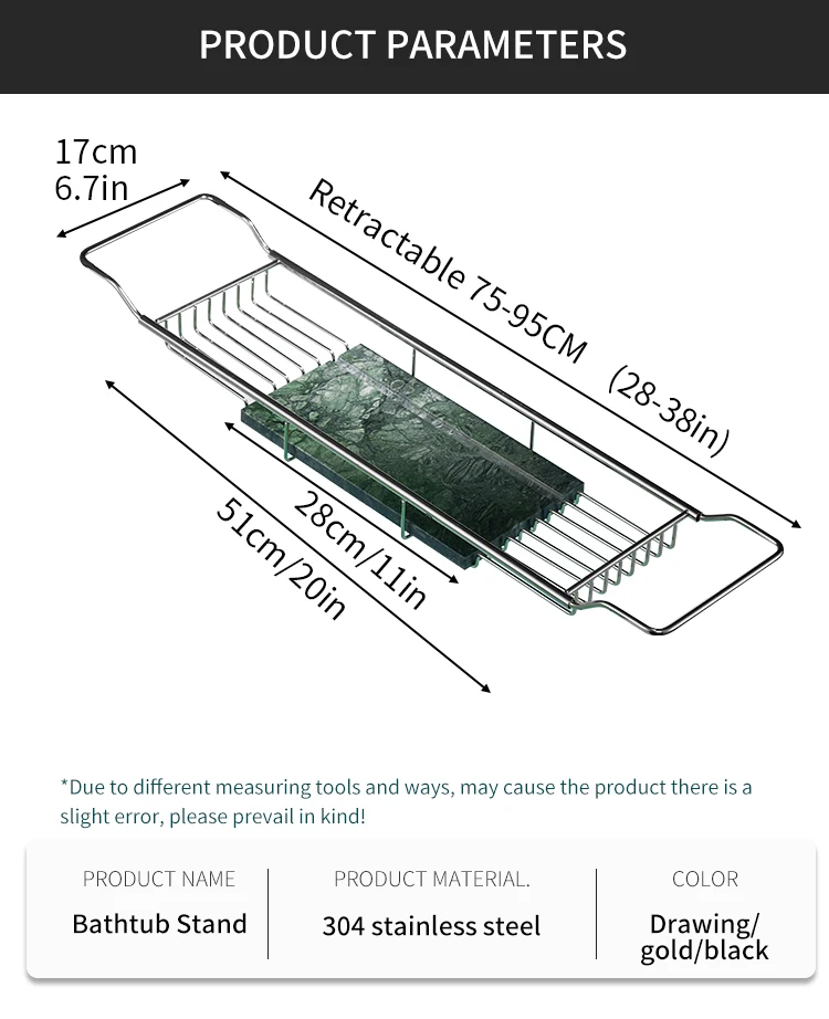 Stainless Steel Bathtub Caddy  - Bath Caddy Tray 评论和价格